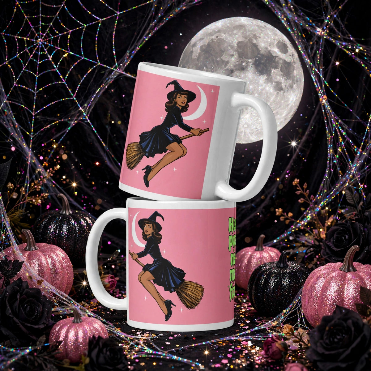 Hocus Pocus White glossy mug by Maraillustrations
