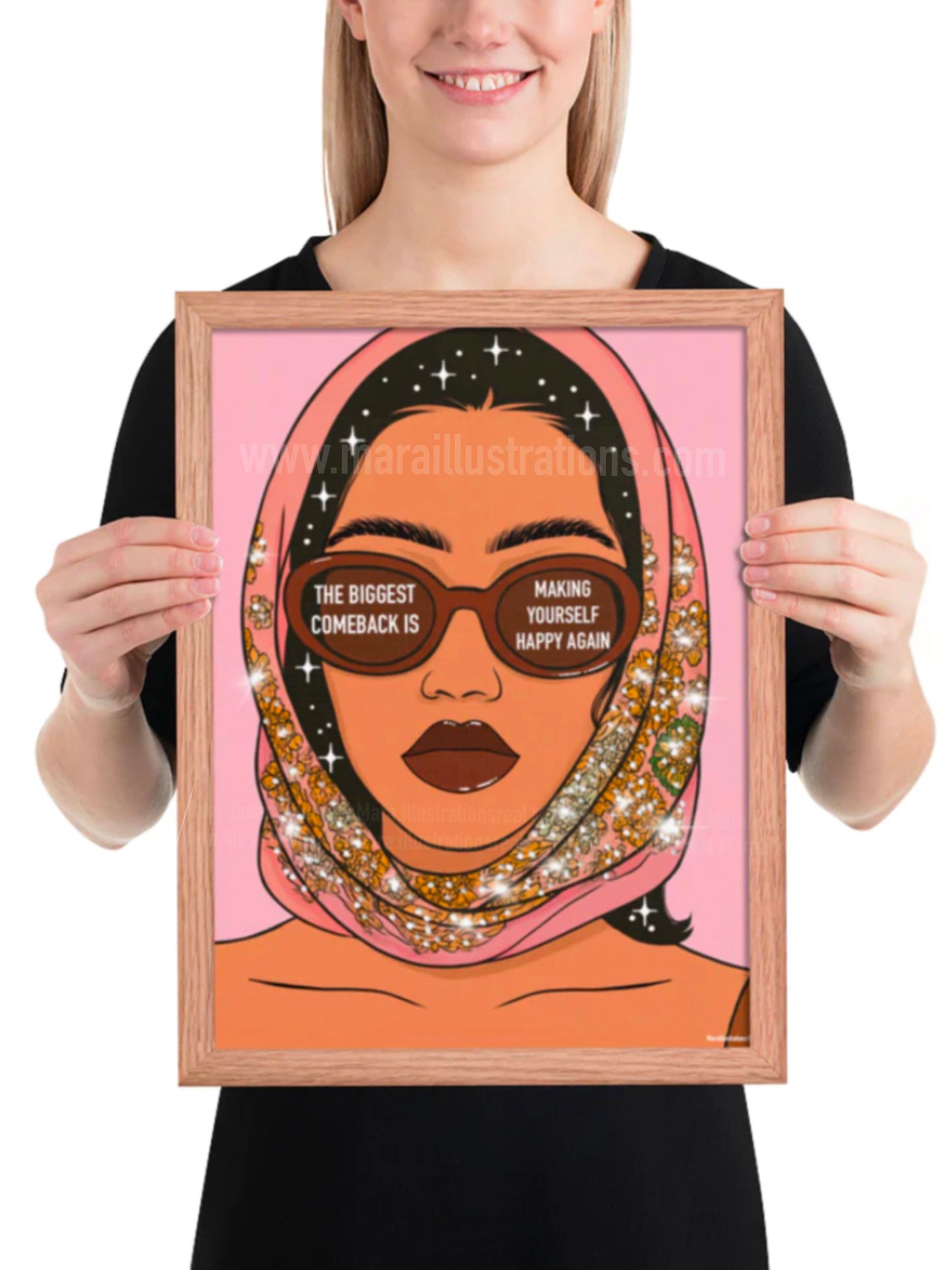 “The biggest comeback “Framed poster by Maraillustrations