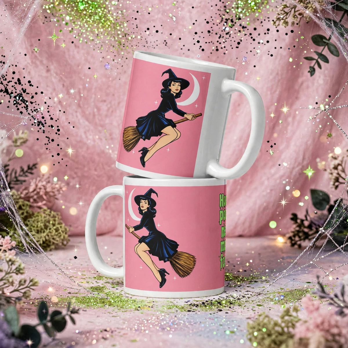 Hocus Pocus White glossy mug by Maraillustrations