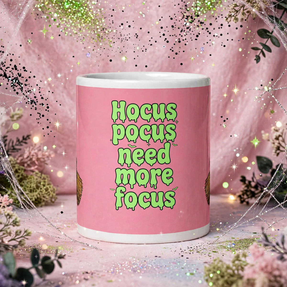 Hocus Pocus White glossy mug by Maraillustrations