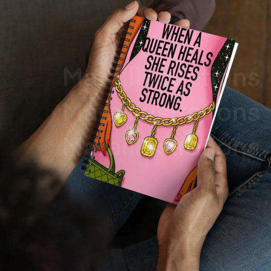 “Queen ”Spiral notebook by Maraillustrations