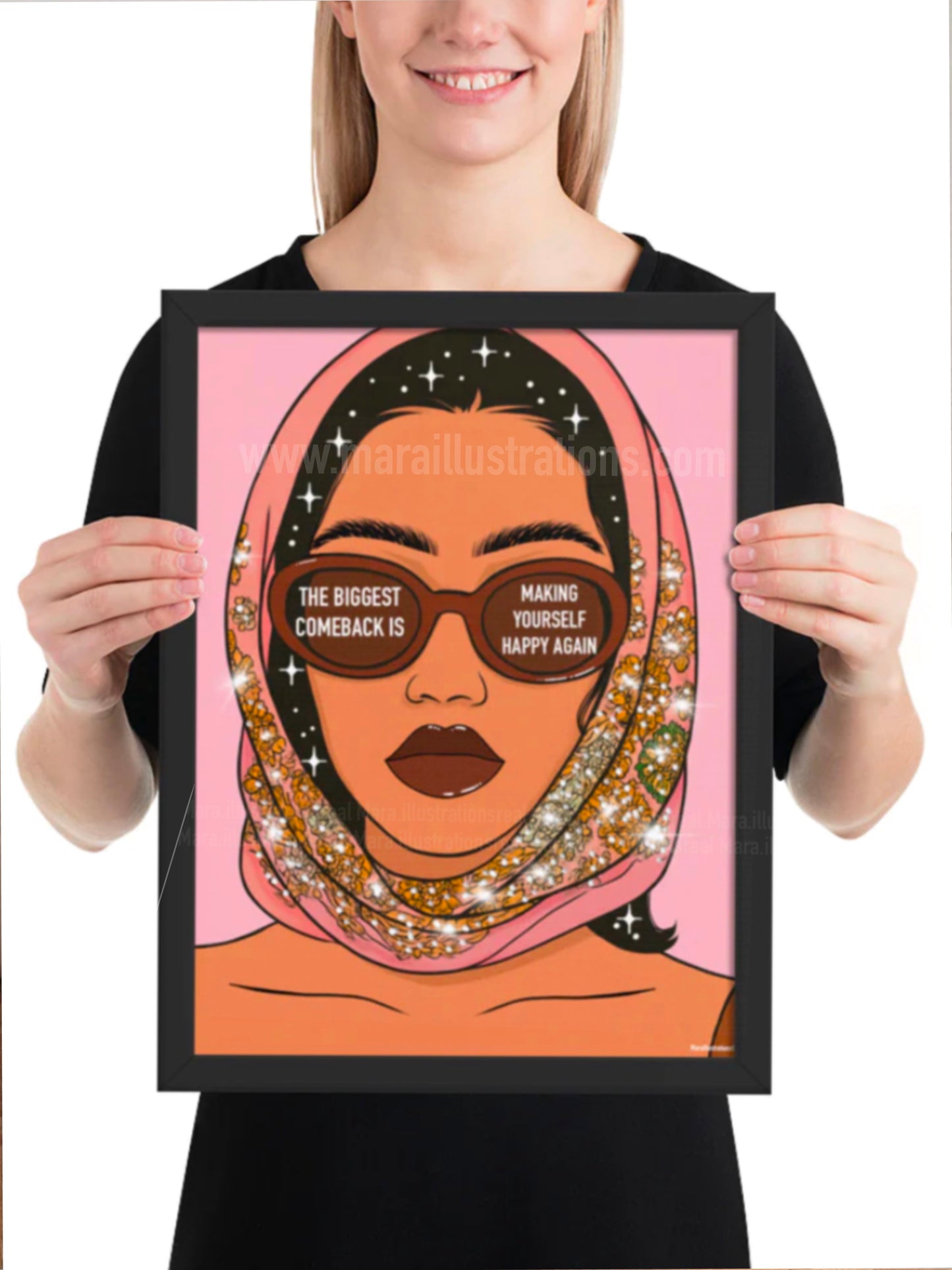 “The biggest comeback “Framed poster by Maraillustrations