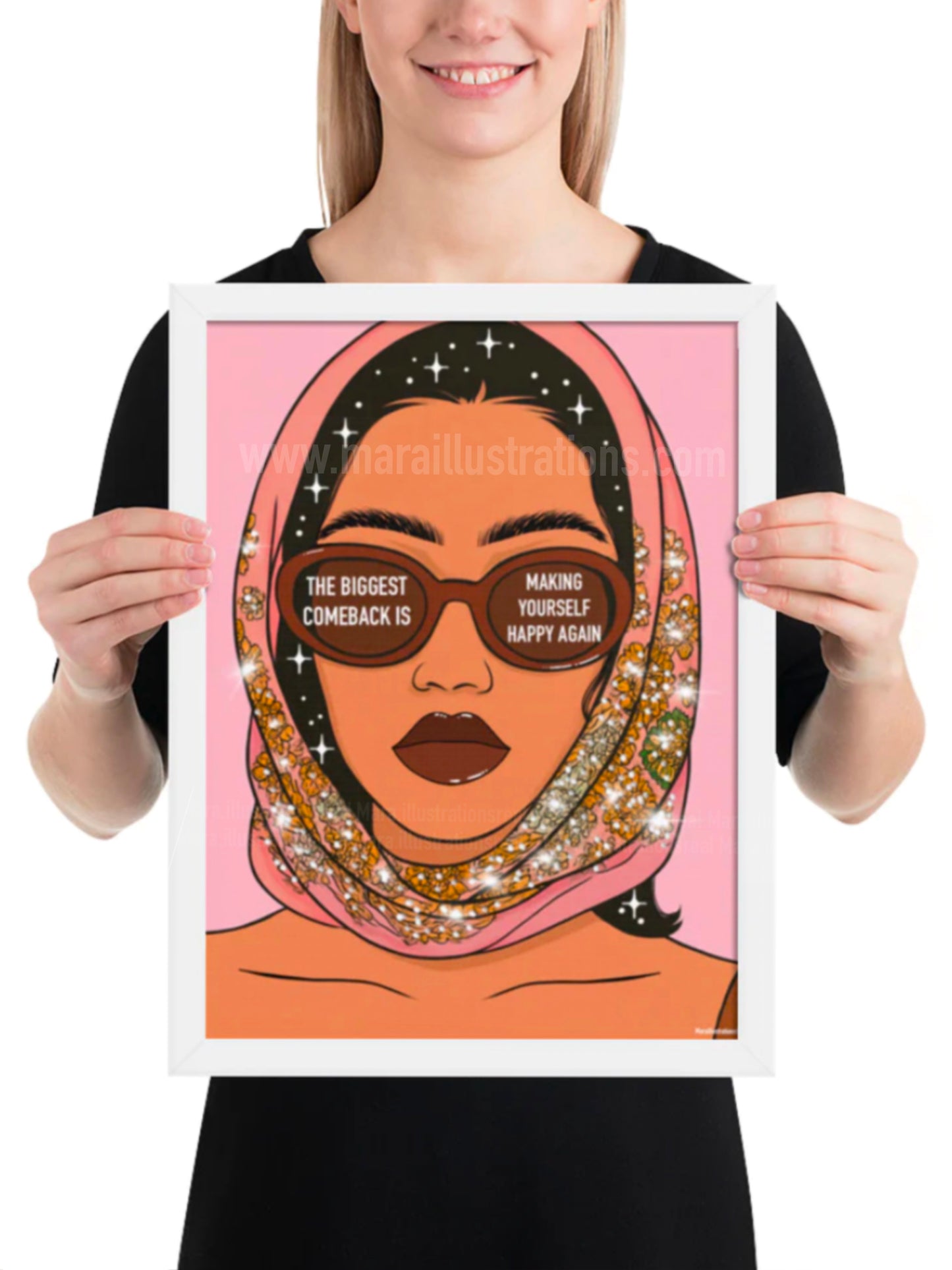 “The biggest comeback “Framed poster by Maraillustrations