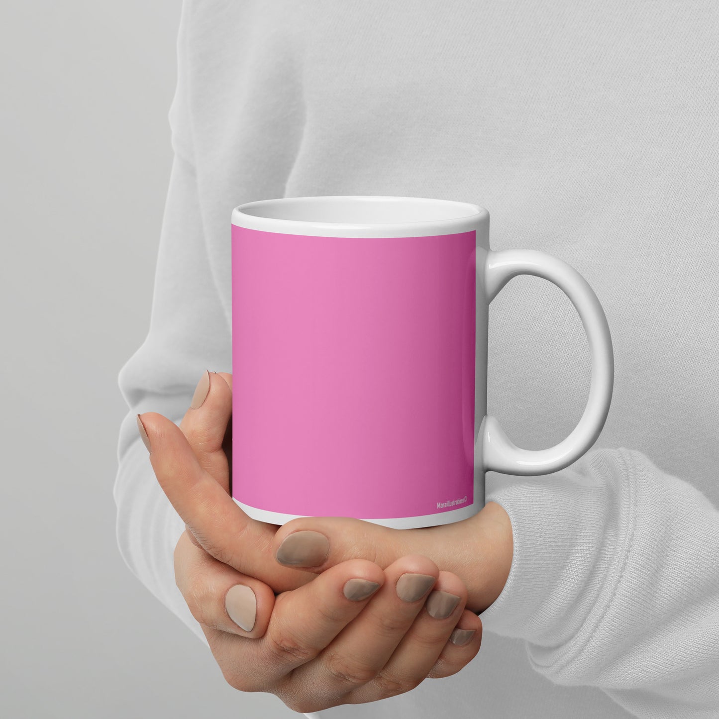 "Today's agenda" White glossy mug by Maraillustrations